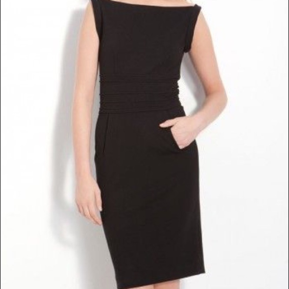 DVF Boatneck Black Dress - Picture 5 of 5